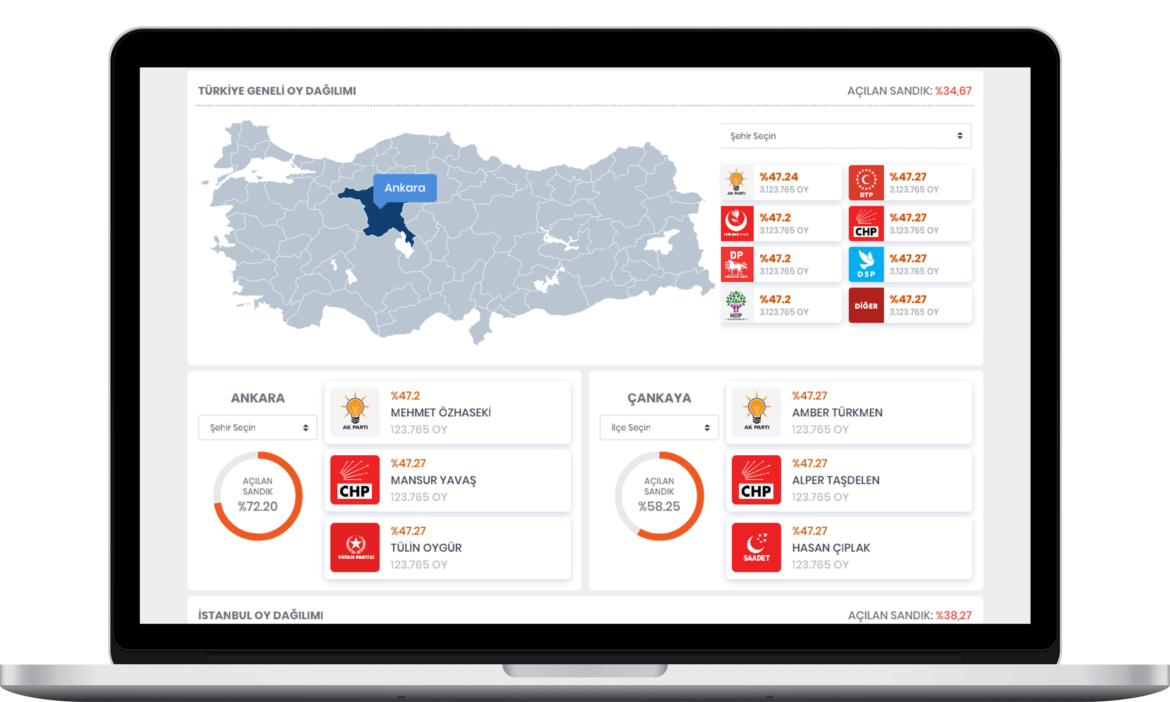 Seçim yazılımı tasarım 2